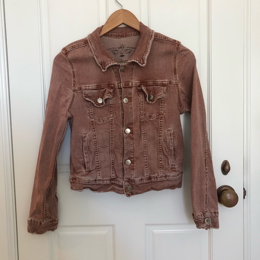 LN ★ Vintage Free People Jean Jacket ★ - Picture 2 of 6
